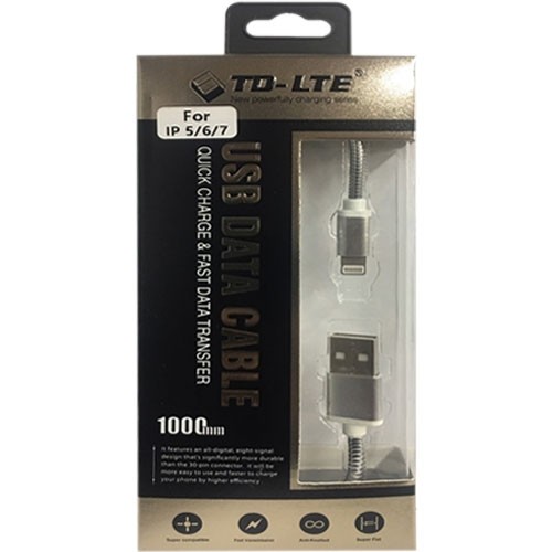 iPhone/iPads_ USB Cable TD CA04 Silver